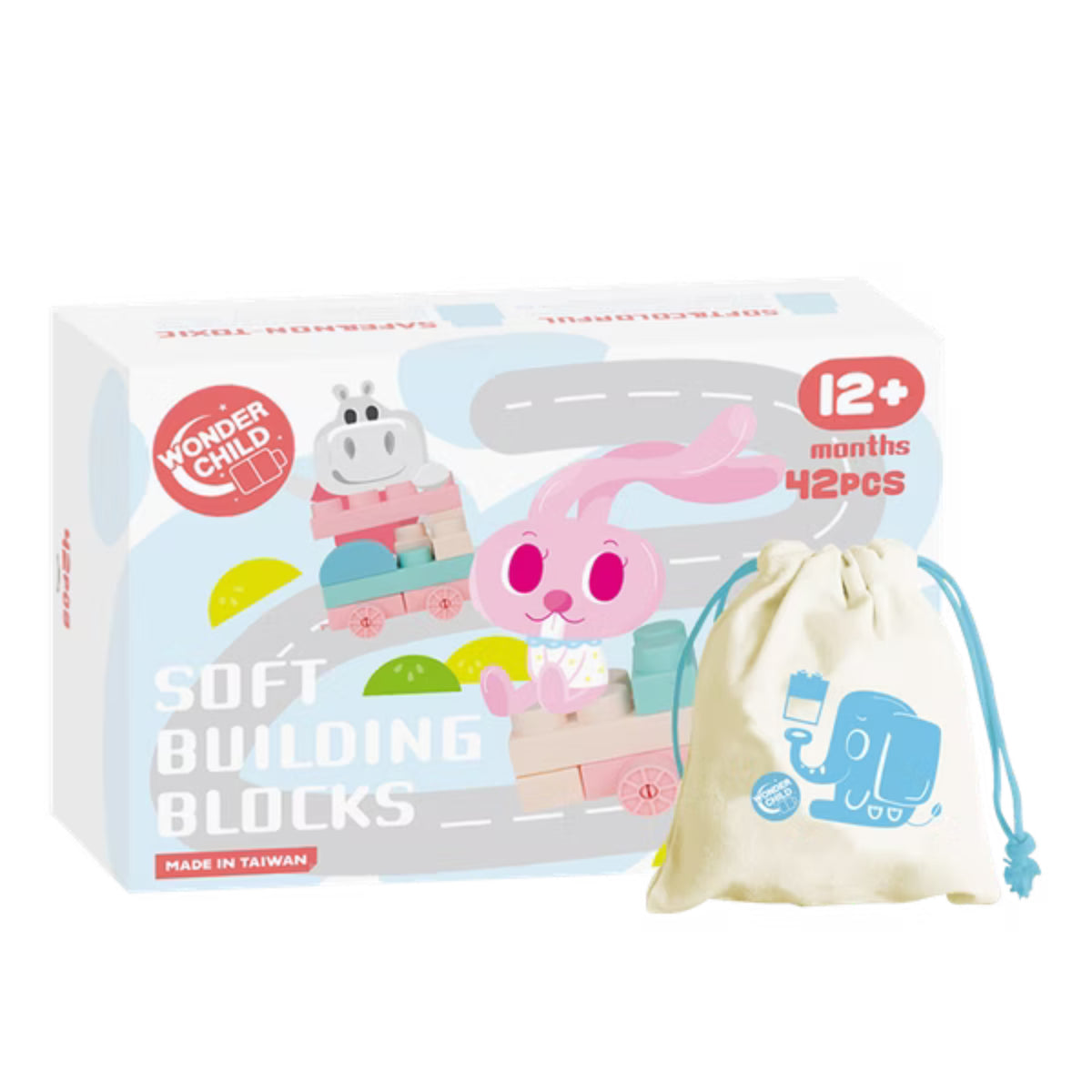 Wonder Child馬卡龍軟積木-42pcs