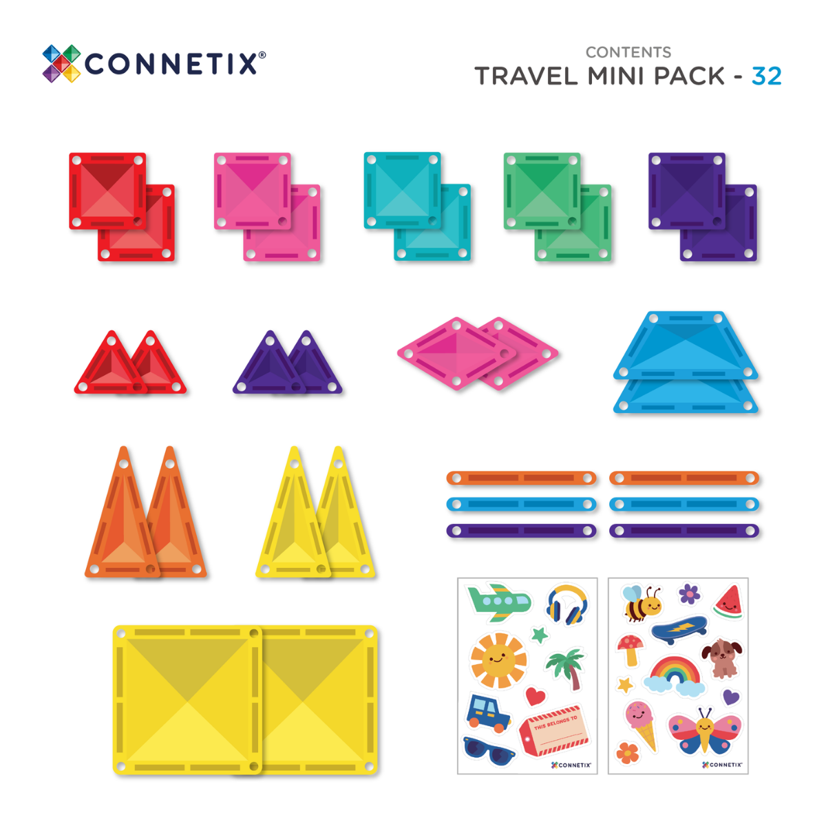 CONNETIX磁力片便攜組 (32片)