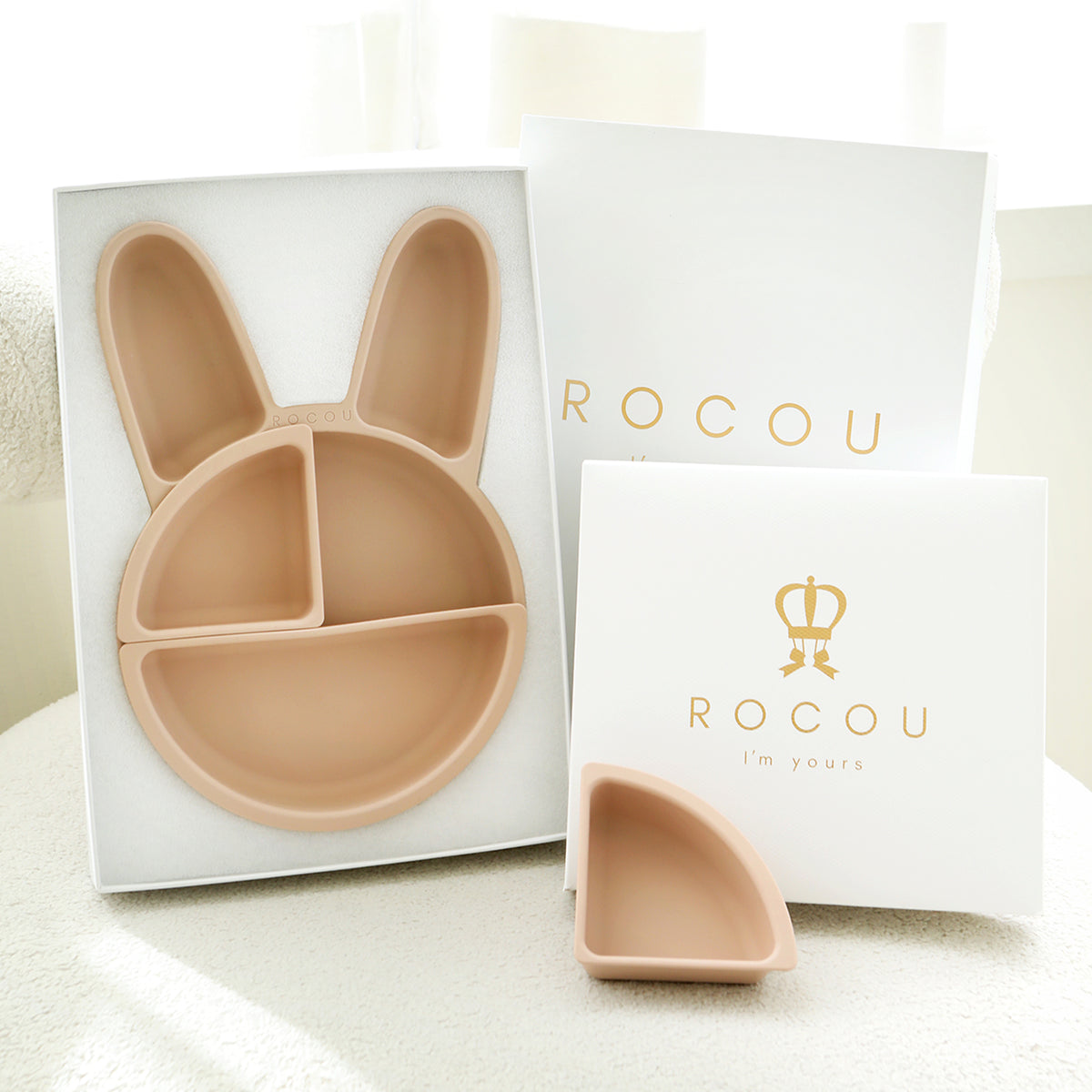 ROCOU副食品分隔盤—兔兔專用款