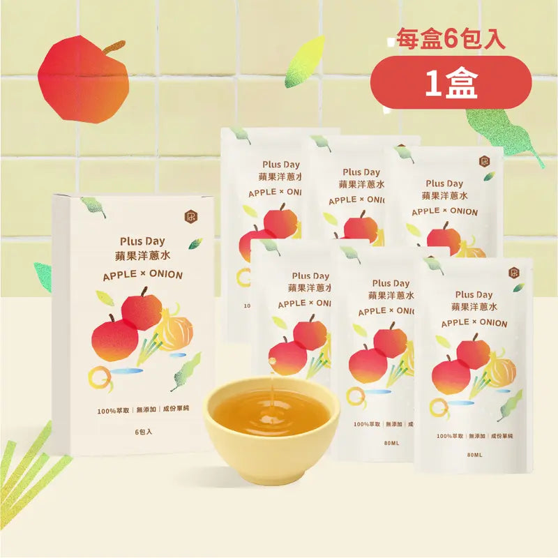 PlusDay蘋果洋蔥水1盒6包