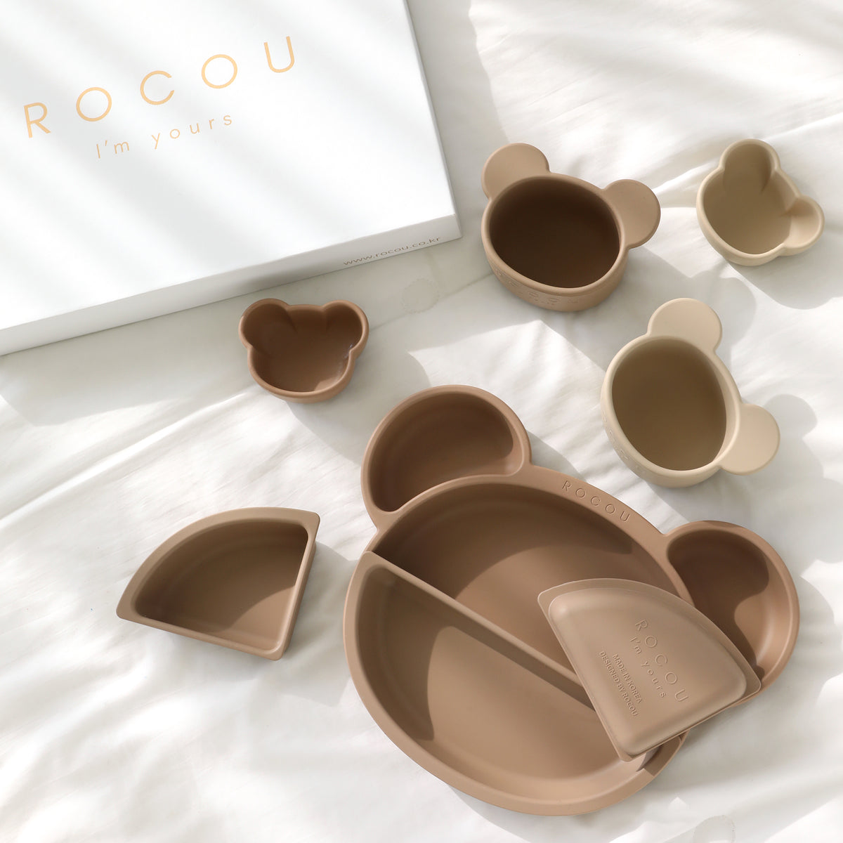 ROCOU副食品分隔盤—熊熊專用款