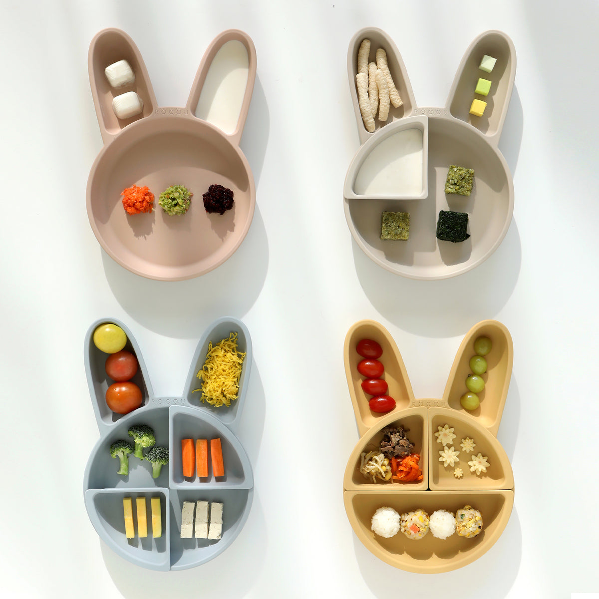 ROCOU副食品分隔盤—兔兔專用款