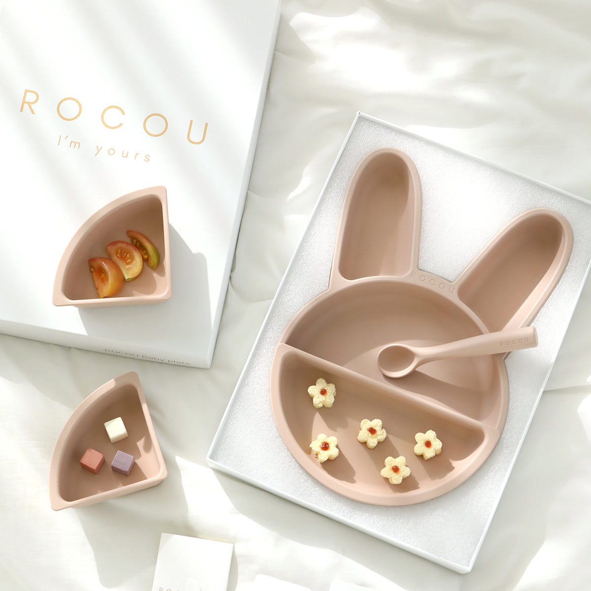 ROCOU副食品分隔盤—兔兔專用款