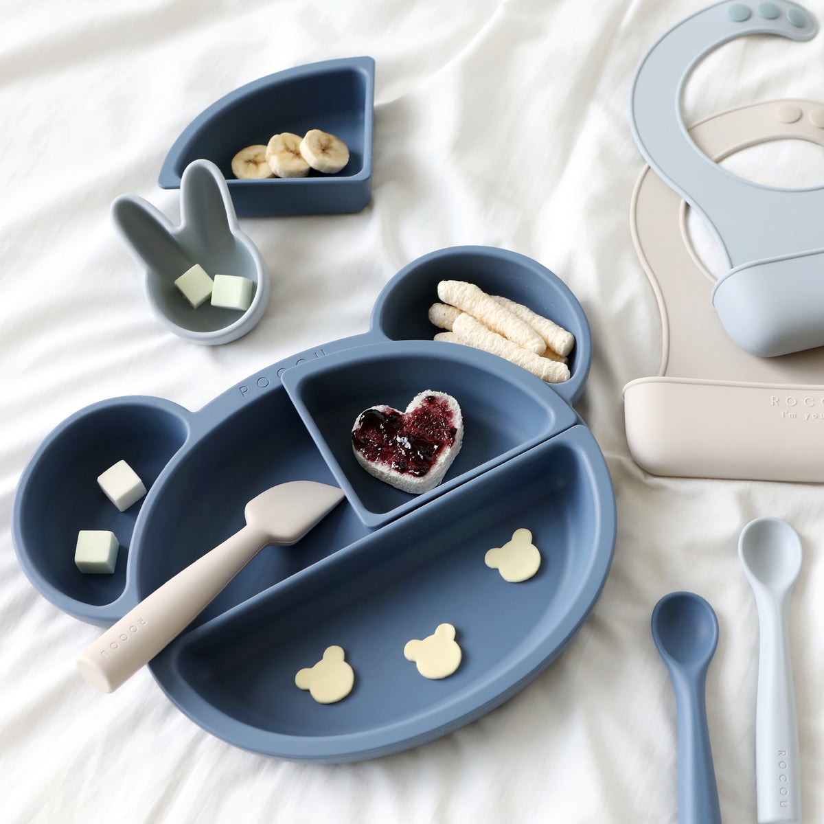 ROCOU副食品分隔盤—熊熊專用款