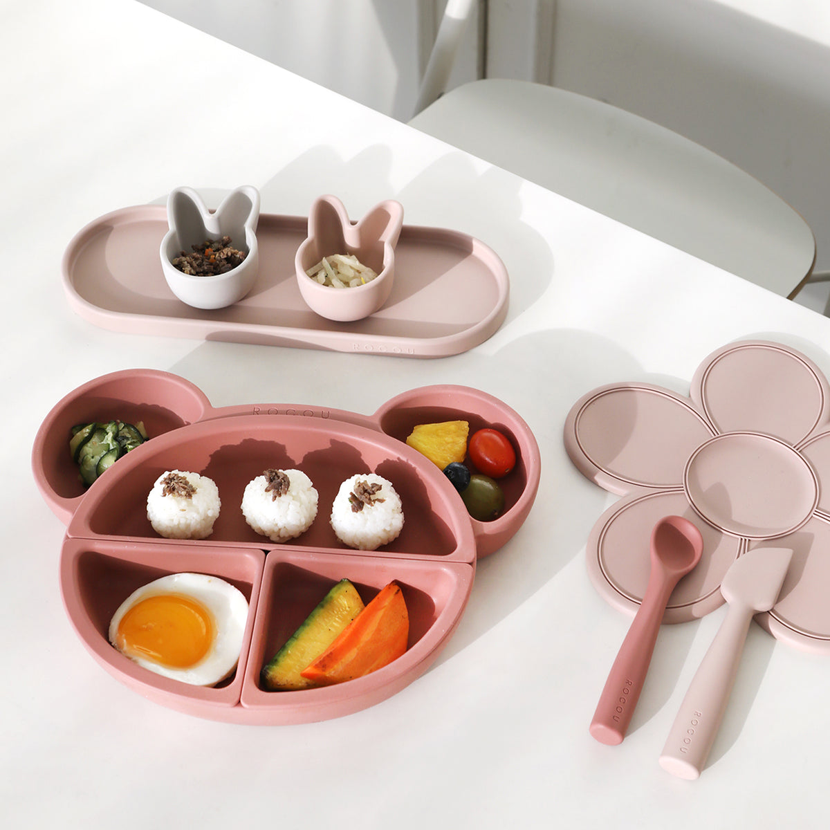 ROCOU副食品分隔盤—熊熊專用款