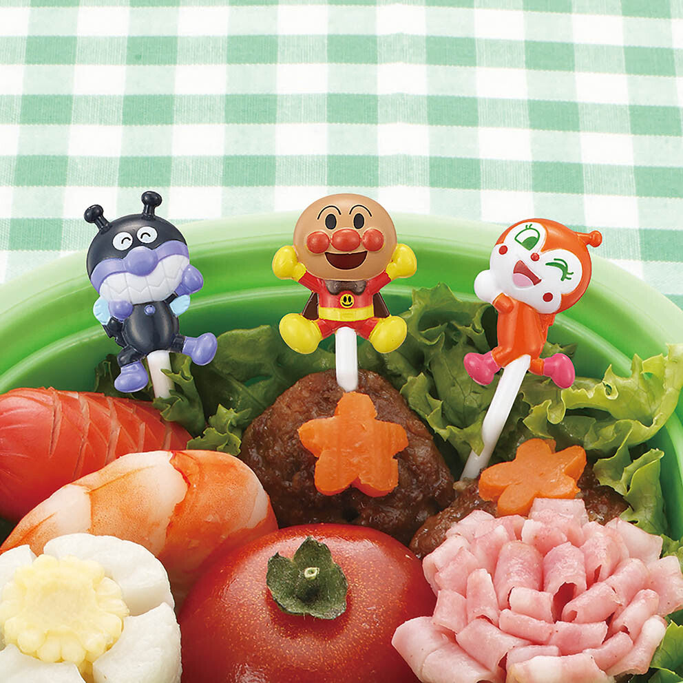 日本直送｜便當用品｜麵包超人食物籤6支裝