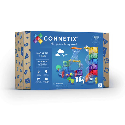 CONNETIX磁力片彩虹滾球軌道擴充組 (66片)