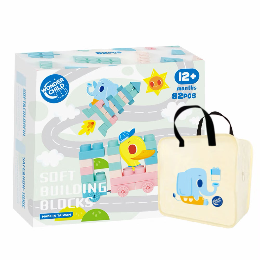 Wonder Child馬卡龍軟積木-82pcs